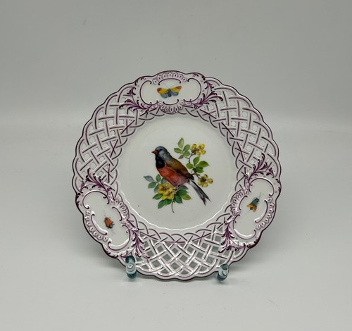 Meissen porzellan teller vogel - porzellan,